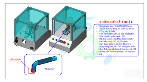 Máy cắt phần thừa Model 520