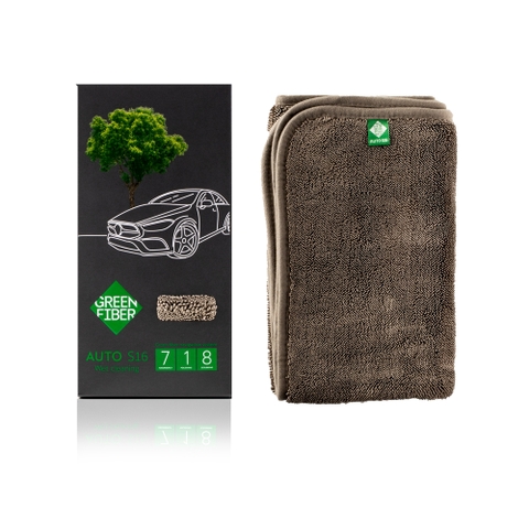 Khăn lau dọn ướt cho xe ô tô Green Fiber AUTO S16, màu xám