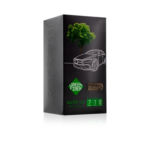 Khăn lau dọn ướt cho xe ô tô Green Fiber AUTO S16, màu xám