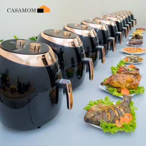 Ai cũng có thể trở thành siêu đầu bếp với nồi chiên không dầu Casamom Hàn Quốc