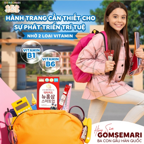 Nước hồng sâm Ba Con Gấu Hàn Quốc giúp phát triển trí tuệ cho trẻ