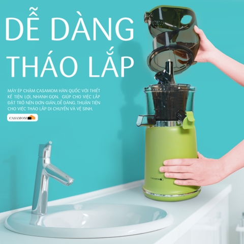 Cách xử lý máy ép chậm Casamom Hàn Quốc khi bị kẹt dễ dàng, không làm hại máy