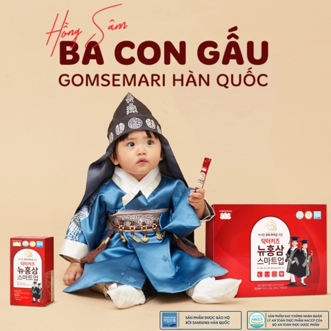 Hướng dẫn sử dụng hồng sâm Gomsemari Ba Con Gấu Hàn Quốc