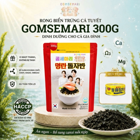 RONG BIỂN 3 CON GẤU GOMSEMARI - túi 300g - tặng 1 hộp cá ngừ