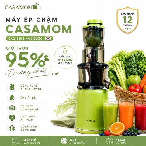 Máy ép chậm Casamom CAC-608 Hàn Quốc
