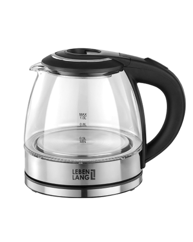 LBL2829 - Ấm siêu tốc, ấm thủy tinh Lebenlang LBL2829 dung tích 1000ml