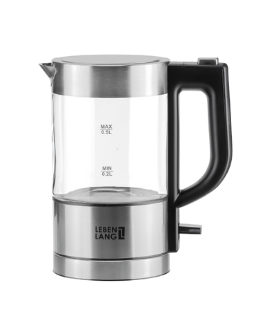 LBL2809 - Ấm siêu tốc, ấm thủy tinh Lebenlang LBL2809 dung tích 500ml