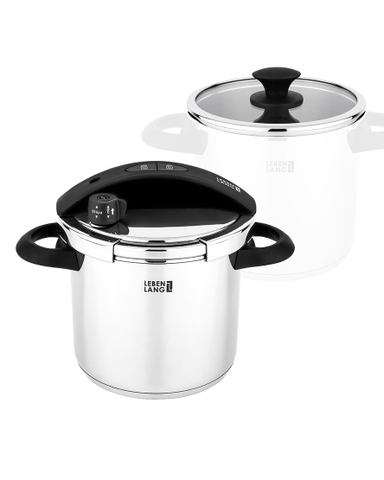 LBL0909- Nồi inox đa năng nắp áp suất Lebenlang 5500ml