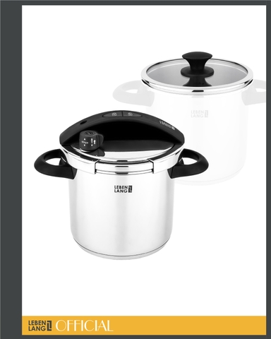 LBL0909- Nồi inox đa năng nắp áp suất Lebenlang 5500ml