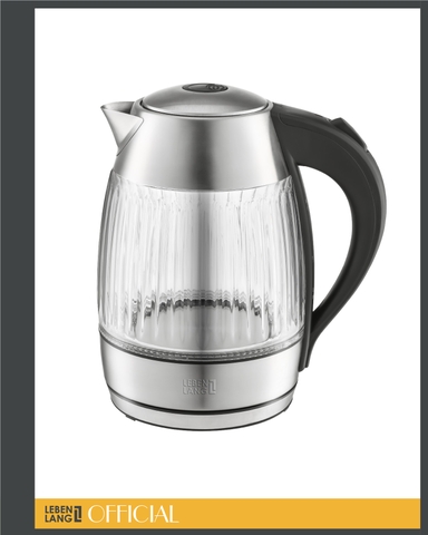 LBL2818 - Ấm siêu tốc, ấm thủy tinh Lebenlang LBL2818 dung tích 1800ml  