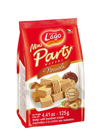 Bánh xốp Party Wafers của nhà Gastone Lago-Ý 125g ( nocciola)