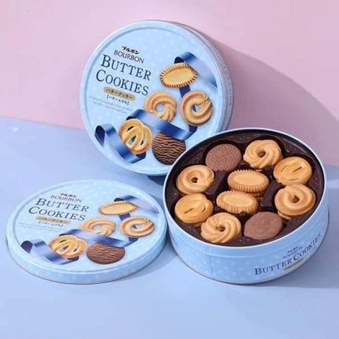 Bánh quy bơ Nhật butter cookies - Torte cookies Bourbon 300g ( xanh)(8)