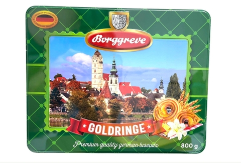 Bánh quy bơ Borggreve Đức 800g ( Xanh lá)(6)