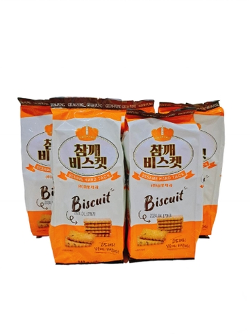Bánh quy lúa mạch New Cracker Geum Pung Hàn Quốc 240g ( vị vừng) phù hợp  ĂN KIÊNG & TIỂU ĐƯỜNG