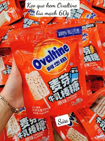 Kẹo que kem Sữa lúa mạch Ovaltine 60g