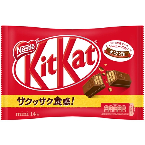 Bánh Kitkat Nhật (xốp socola nestle mini 163g)