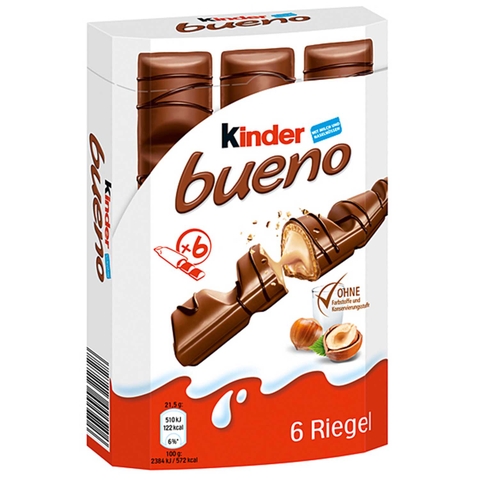 Bánh Chocolate nhân Hạt dẻ Kinder Bueno 43gr. (Socola  đen)