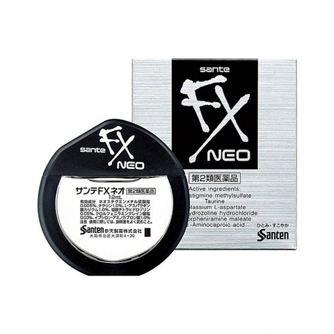 NƯỚC NHỎ MẮT SANTE FX NEO xuất xứ Nhật Bản. (màu xám)