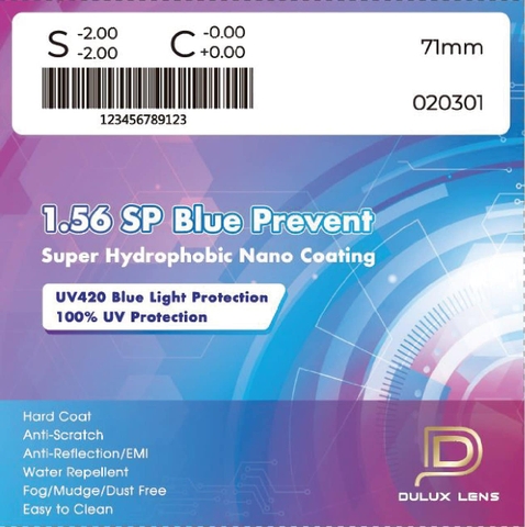 M550Dulux 1.56 SP Blue Preven SHMC