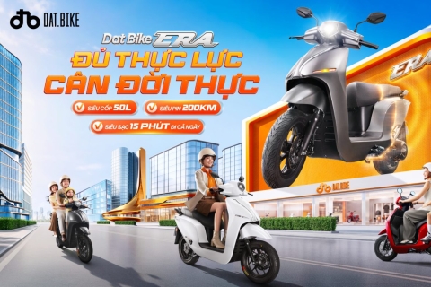 Dat Bike tung ra dòng Era mới: Xe điện đô thị có cốp thuộc hàng lớn nhất phân khúc
