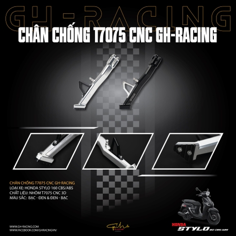 CHÂN CHỐNG CNC STYLO - GH RACING