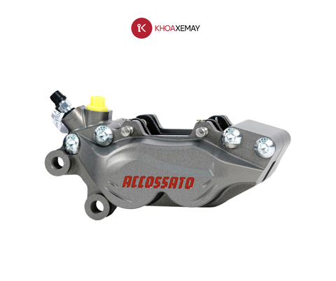 HEO THẮNG ACCOSSATO BILLET 4 PISTON XÁM - TRÁI