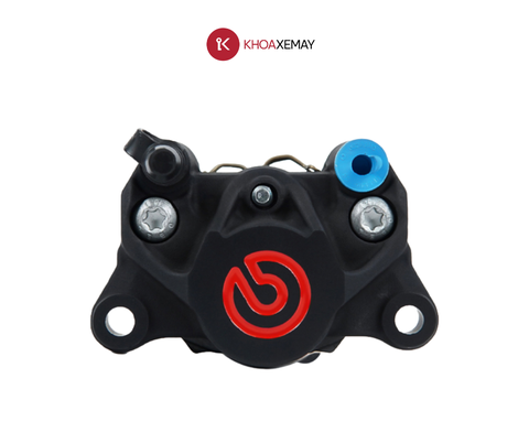 HEO THẮNG BREMBO 2 PISTON ĐEN (LOGO ĐỎ)