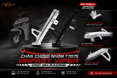 CHÂN CHỐNG CNC VINFAST VIPER - GH-RACING