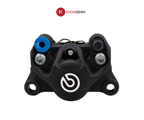 HEO THẮNG BREMBO 2 PISTON ĐEN (LOGO BẠC)