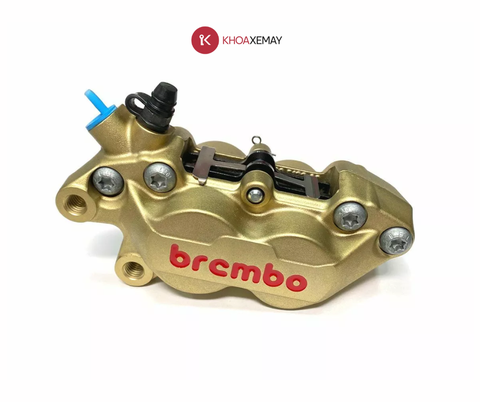 HEO THẮNG BREMBO 4 PISTON (Trái/Vàng)