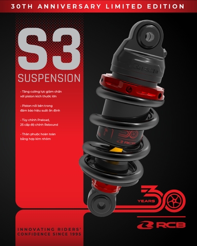 PHUỘC RCB MONOSOCK S3 LC135 200MM - 30TH