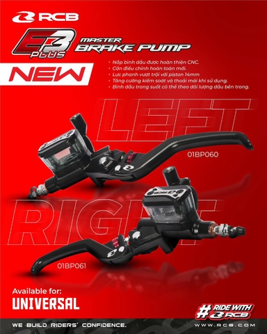 TAY THẮNG DẦU RCB E-3 PLUS VUÔNG (PHẢI)