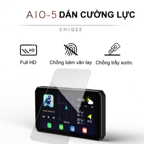 Miếng dán cường lực bảo vệ màn hình Carplay AIO-5 Chigee