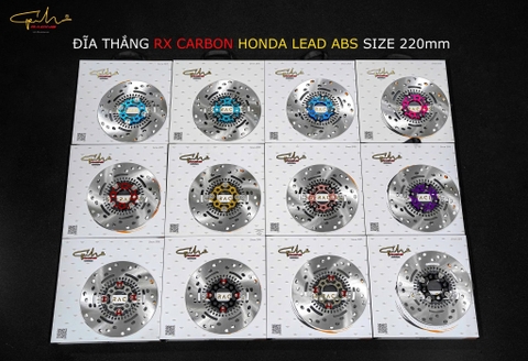 ĐĨA THẮNG RX CARBON SIZE 220MM HONDA LEAD ABS - GH-RACING