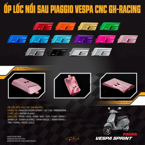ỐP LỐC NỒI SAU PIAGGIO VESPA SPRINT 125/150 - GH-RACING