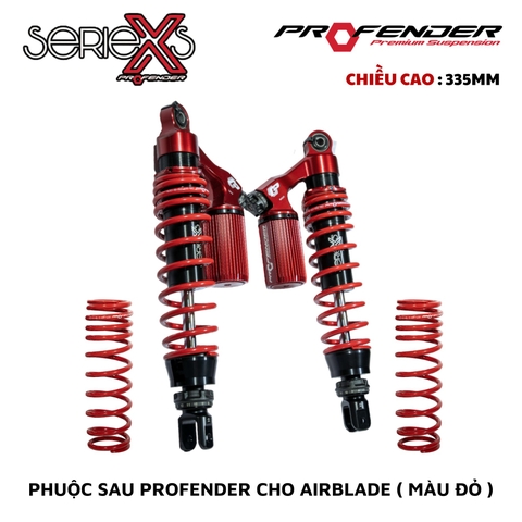 PHUỘC PROFENDER X SERIES - AIRBLADE 335mm (MÀU ĐỎ)
