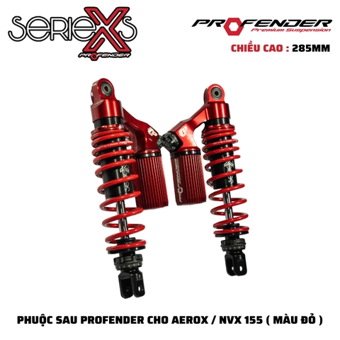 PHUỘC PROFENDER X SERIES - NVX155/AEROX : LOAD 285mm ( MÀU ĐỎ )