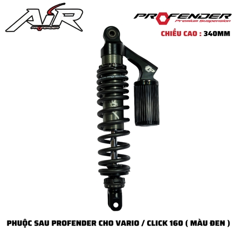 PHUỘC PROFENDER AIR SERIES - VARIO / CLICK 160 340mm (MÀU ĐEN)
