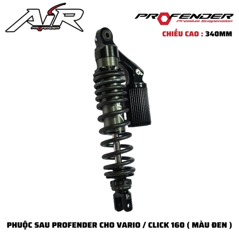 PHUỘC PROFENDER AIR SERIES - VARIO / CLICK 160 340mm (MÀU ĐEN)