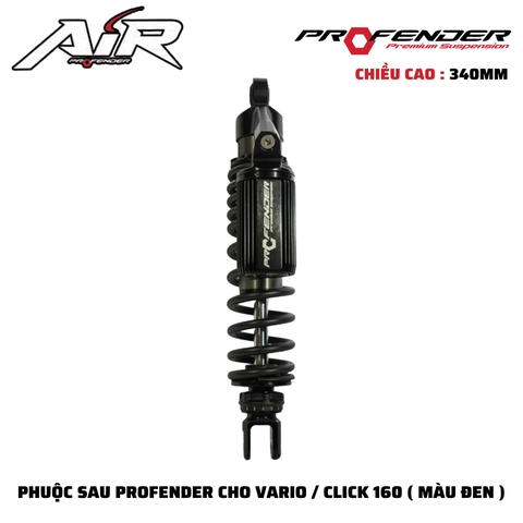 PHUỘC PROFENDER AIR SERIES - VARIO / CLICK 160 340mm (MÀU ĐEN)