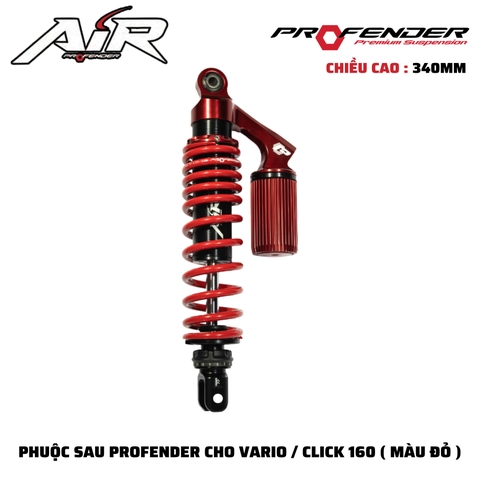 PHUỘC PROFENDER AIR SERIES - VARIO / CLICK 160 340MM (MÀU ĐỎ)