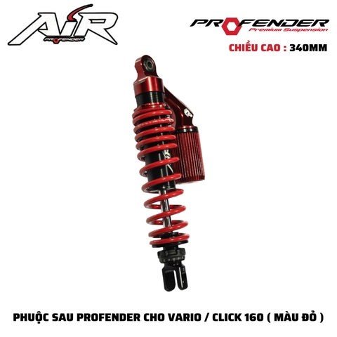 PHUỘC PROFENDER AIR SERIES - VARIO / CLICK 160 340MM (MÀU ĐỎ)