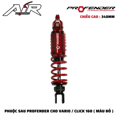 PHUỘC PROFENDER AIR SERIES - VARIO / CLICK 160 340MM (MÀU ĐỎ)