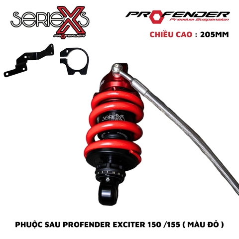 PHUỘC PROFENDER X EXCITER 150 / 155 205mm  ( Màu Đỏ )