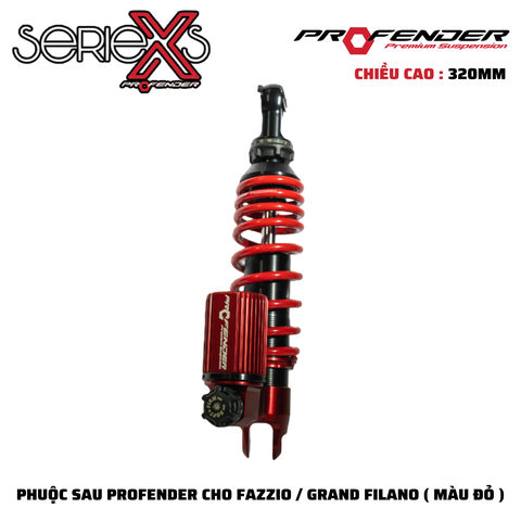 PHUỘC PROFENDER X SERIES - FAZZIO / GRANDE / MIO 320mm ( MÀU ĐỎ )