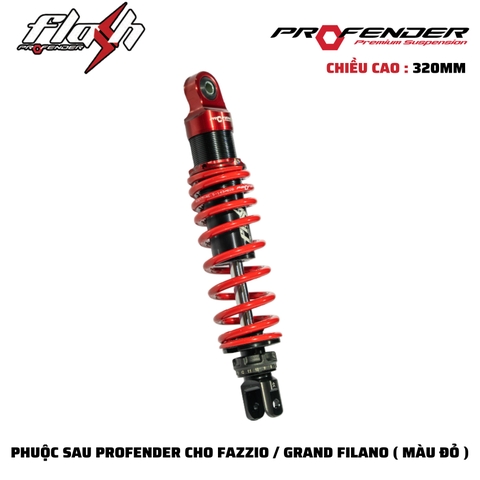 PHUỘC PROFENDER FLASH SERIES - FAZZIO / GRANDE / MIO 320MM (MÀU ĐỎ)