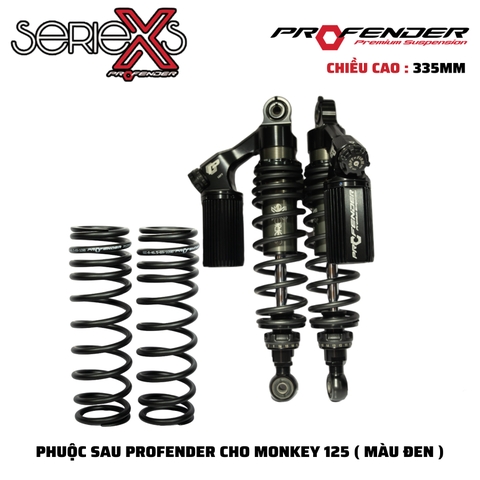 PHUỘC PROFENDER X SERIES - MONKEY 125i 2018-2022 , WAVE , FUTURE, DREAM 335mm (MÀU ĐEN)