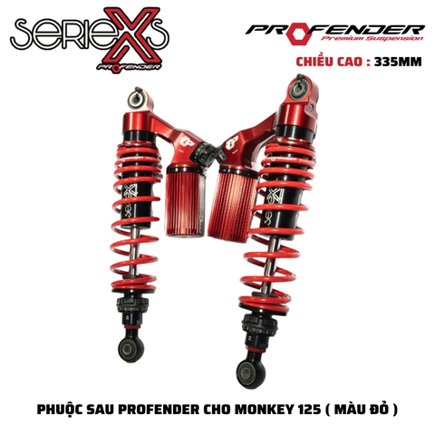PHUỘC PROFENDER X SERIES - MONKEY 125I 2018-2022 , WAVE , FUTURE, DREAM 335mm (MÀU ĐỎ)