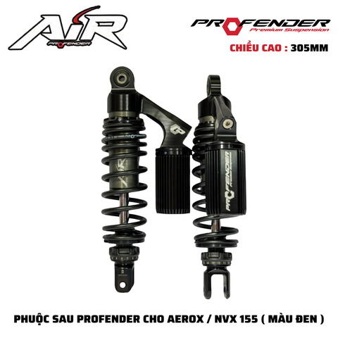 PHUỘC PROFENDER AIR SERIES - NVX155 / AEROX 305MM ( MÀU ĐEN )