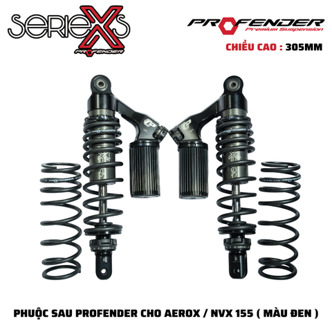 PHUỘC PROFENDER X SERIES - NVX155/AEROX 305mm ( MÀU ĐEN )